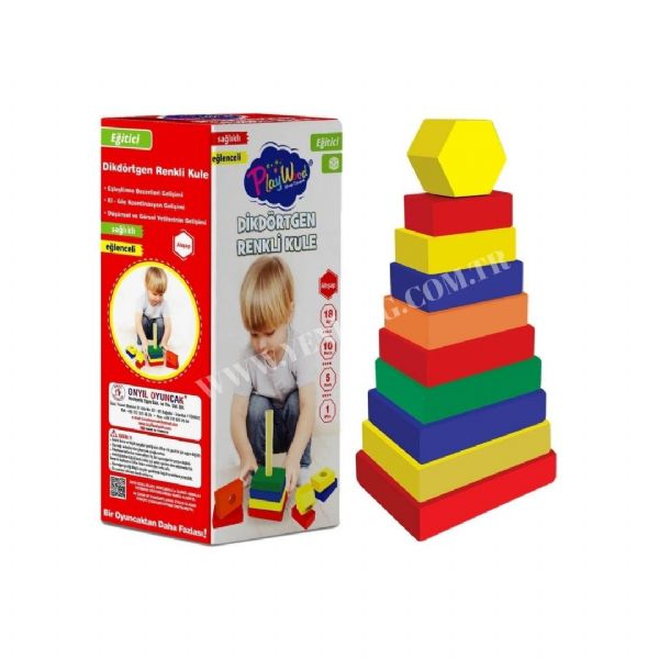 Dikdörtgen Renkli Kule