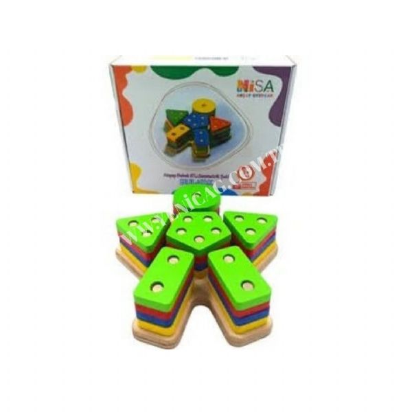 Ahşap 6lı Geometrik Şekiller