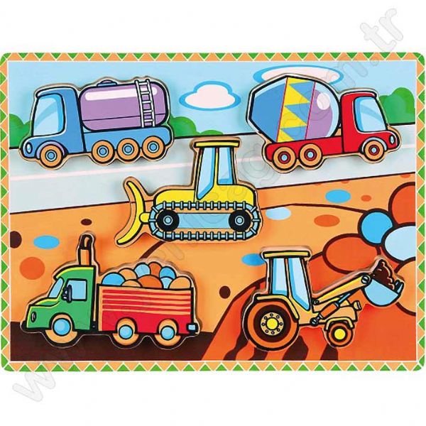 İş Makineleri Puzzle 3d